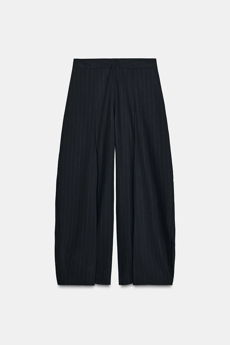 ZW COLLECTION PINSTRIPE PLEATED PANTS
