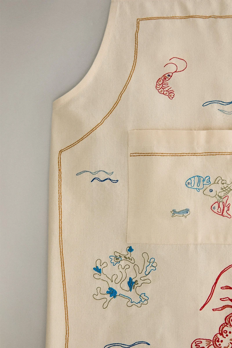 TABLIER BRODERIE VACANCES