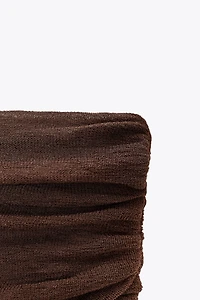 OFF-THE-SHOULDER KNIT DRESS