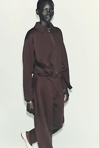 PLUSH BELTED PANTS