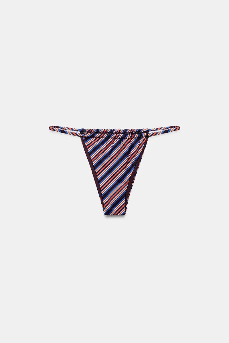 BAS DE BIKINI À RAYURES
