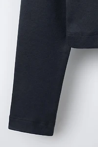 BASIC CROPPED T-SHIRT