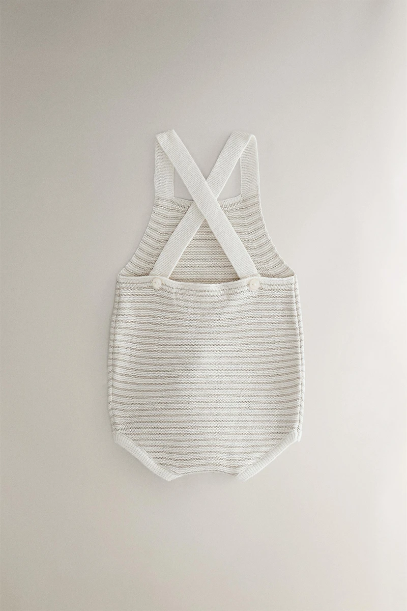 COTTON AND SILK BABY OVERALLS