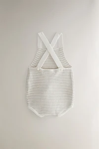 COTTON AND SILK BABY OVERALLS