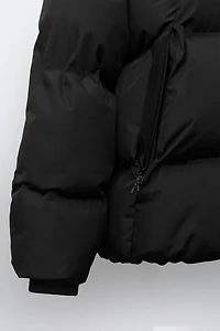 WATER REPELLENT PUFFER HOODIE JACKET