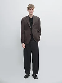 100% wool tailored blazer
