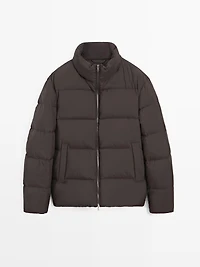 Water-repellent puffer jacket