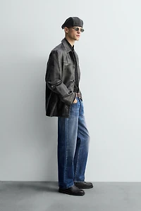 LIMITED EDITION VINTAGE EFFECT LEATHER JACKET