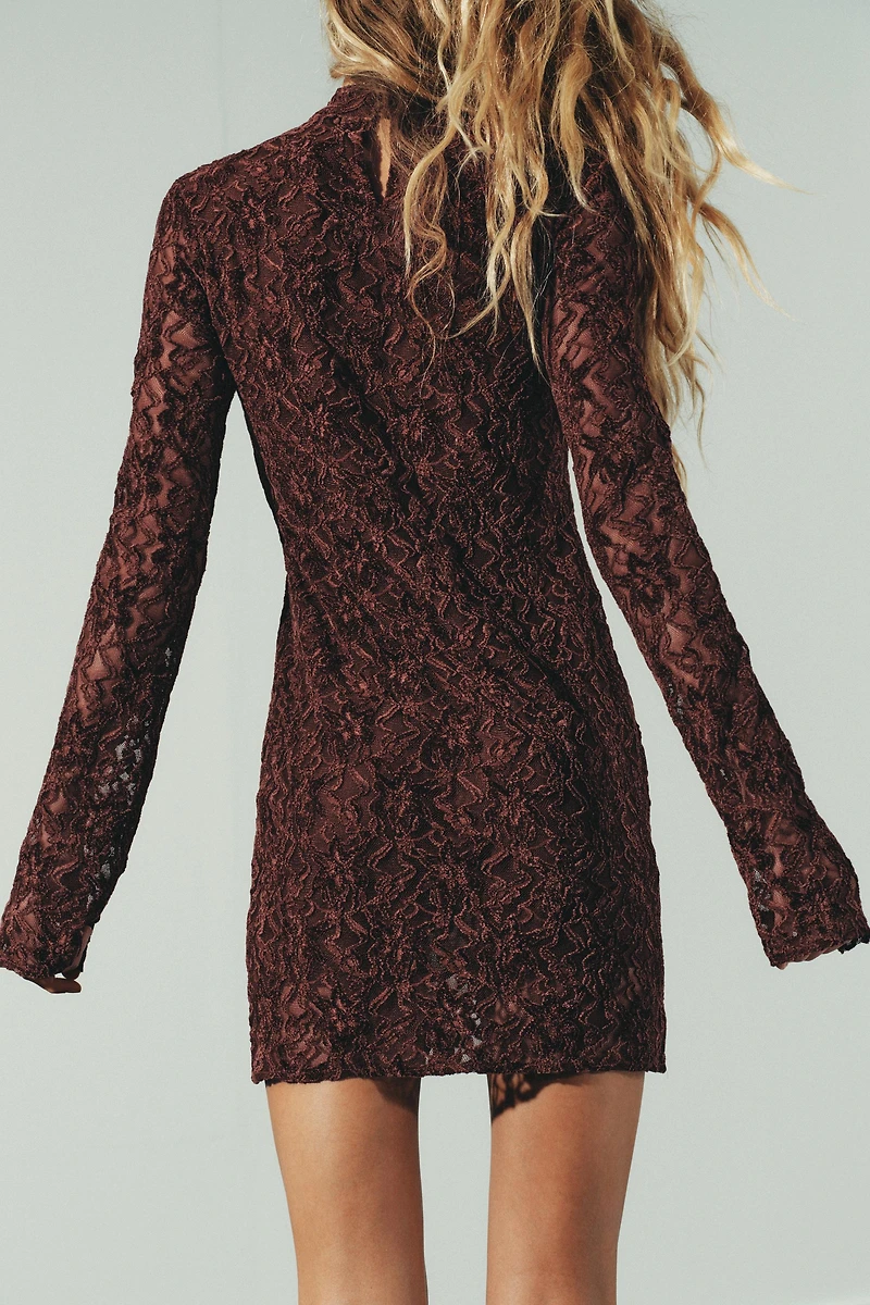 SOFT TOUCH LACE SHORT DRESS