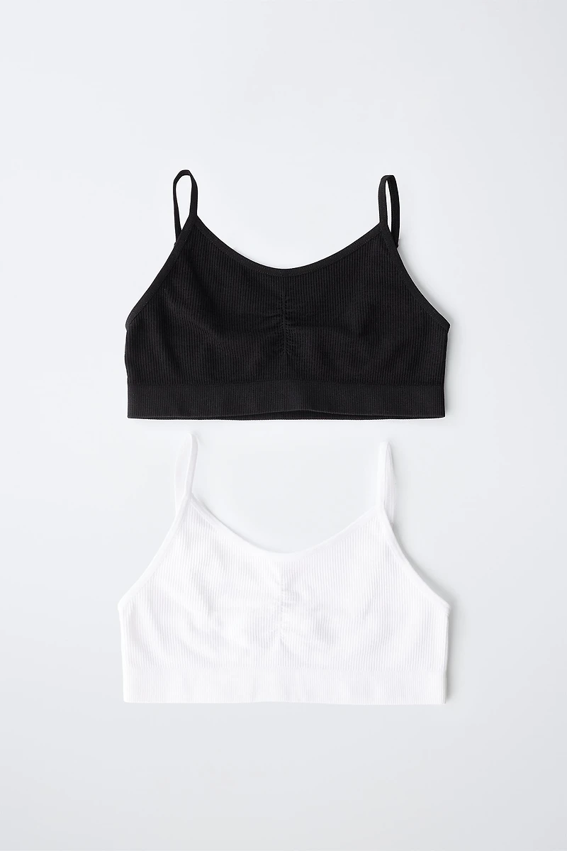 8-14 ANS/ LOT DE DEUX BRASSIÈRES SEAMLESS