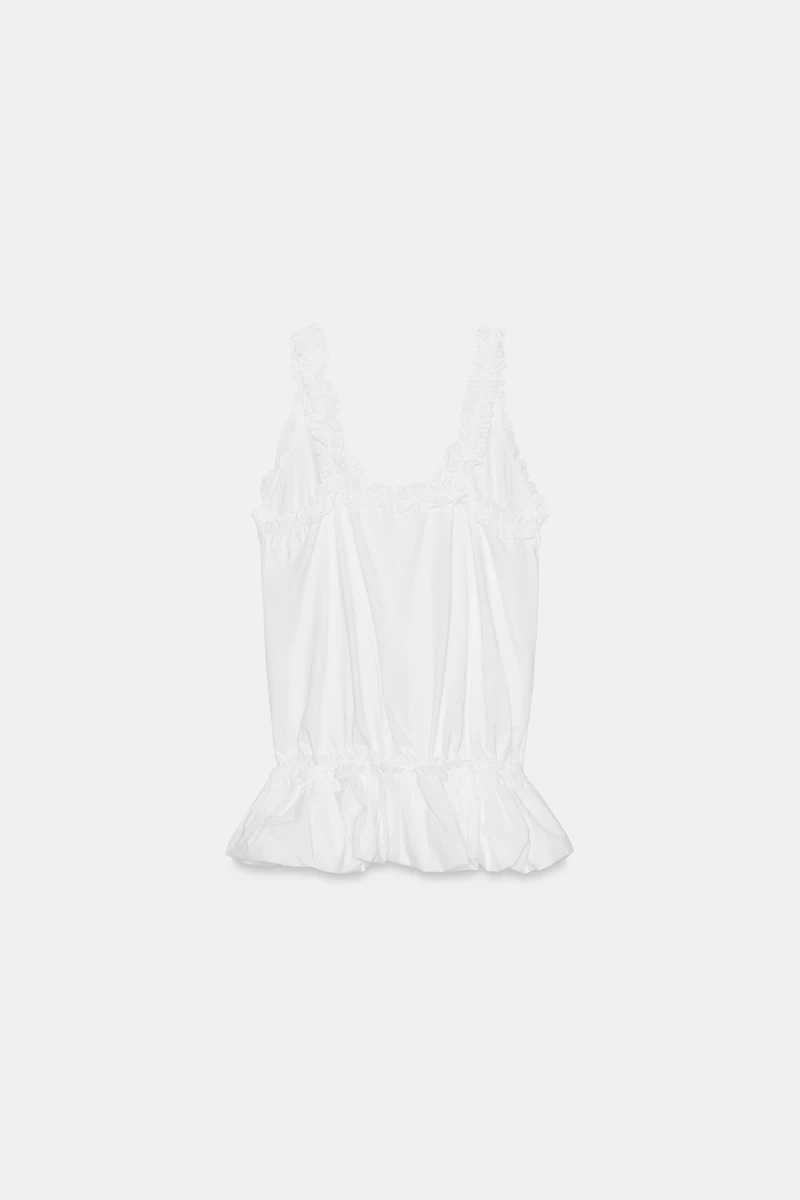 VOLUMINOUS STRAP TOP