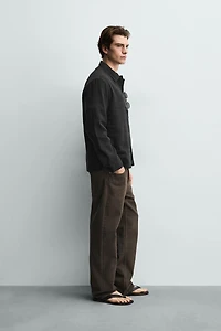 COTTON-LINEN POLO SHIRT