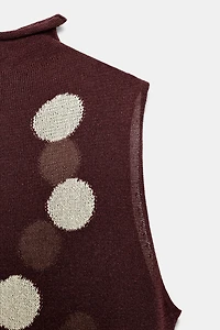 POLKA DOT KNIT DRESS