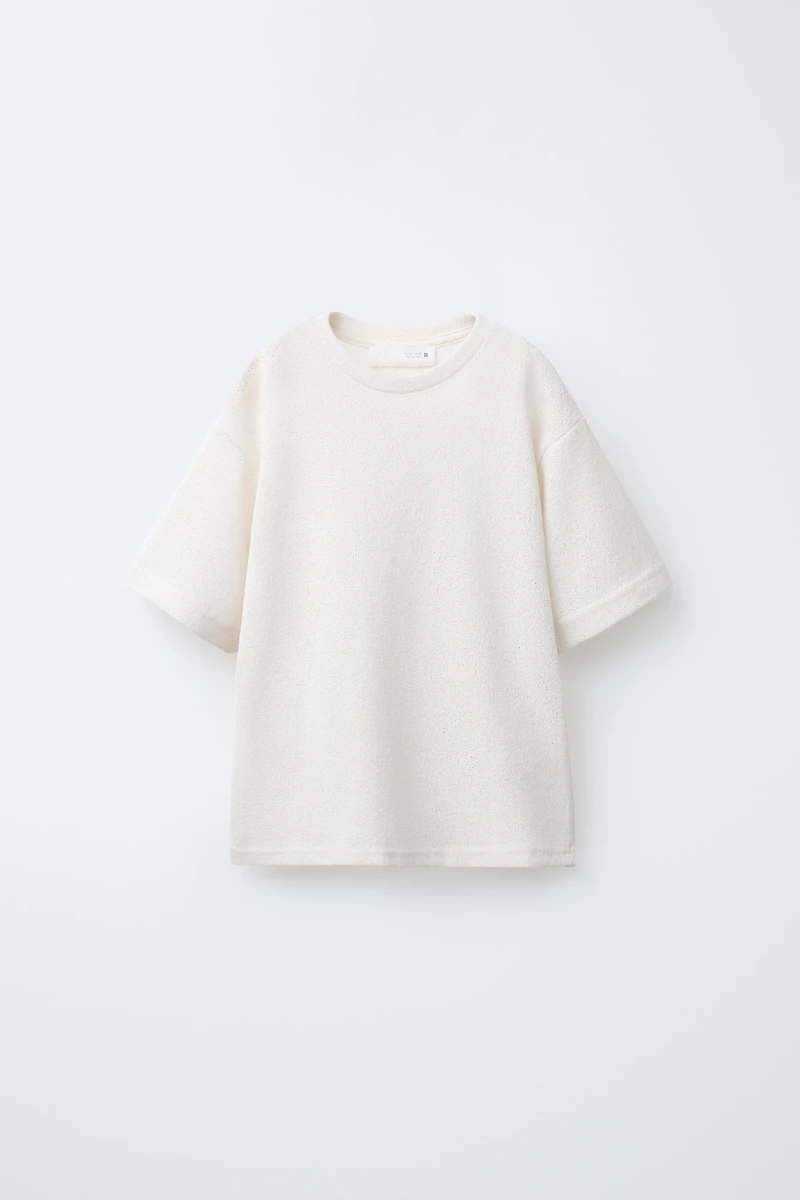 TEXTURED KNIT T-SHIRT