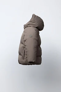 WATER REPELLENT HOODED PUFFER COAT