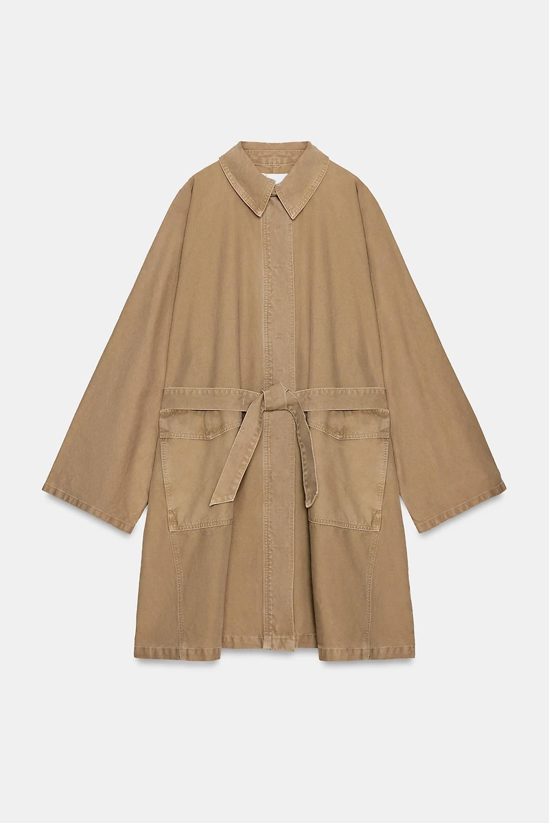 OVERSIZED LONG TRENCH COAT