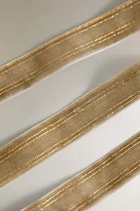 VELVET CHRISTMAS GIFT WRAPPING RIBBON