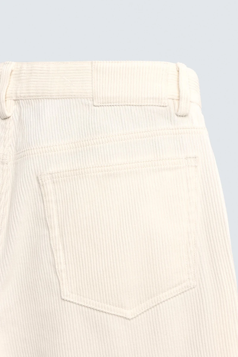PANTALON REGULAR FIT EN VELOURS CÔTELÉ