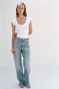 JEAN TRF COUPE LARGE TAILLE HAUTE