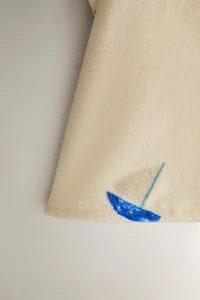KIDS' SAILBOAT BEACH PONCHO