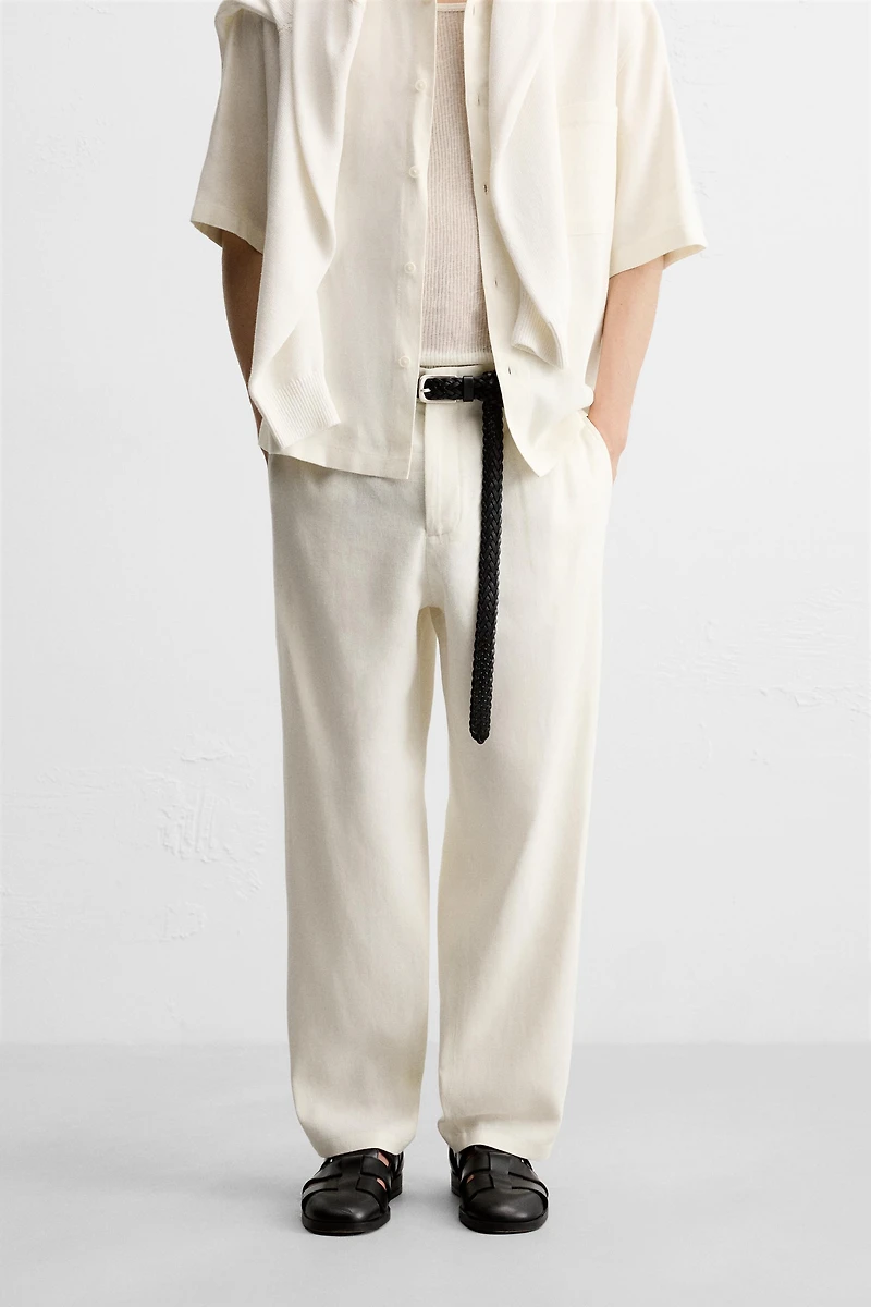 VISCOSE - JUTE PANTS
