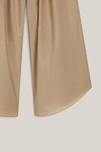 Culottes with pleated details