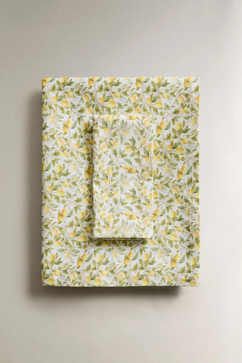 NAPPE COTON RÉSINE CITRONS