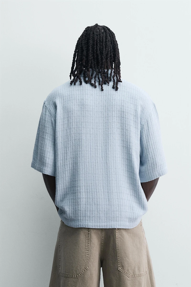 CHEMISE RELAXED FIT TEXTURÉE