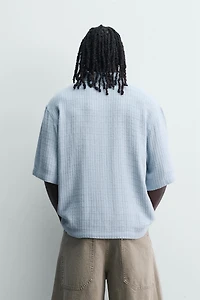CHEMISE RELAXED FIT TEXTURÉE