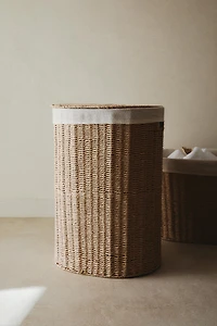 FABRIC-LINED LAUNDRY HAMPER