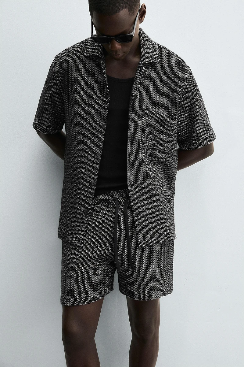 JACQUARD TEXTURED SHIRT