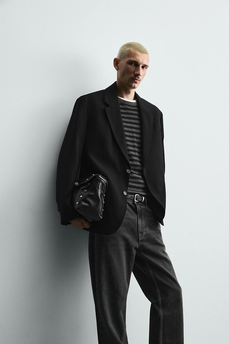 RELAXED FIT FLOWY BLAZER