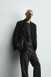 RELAXED FIT FLOWY BLAZER