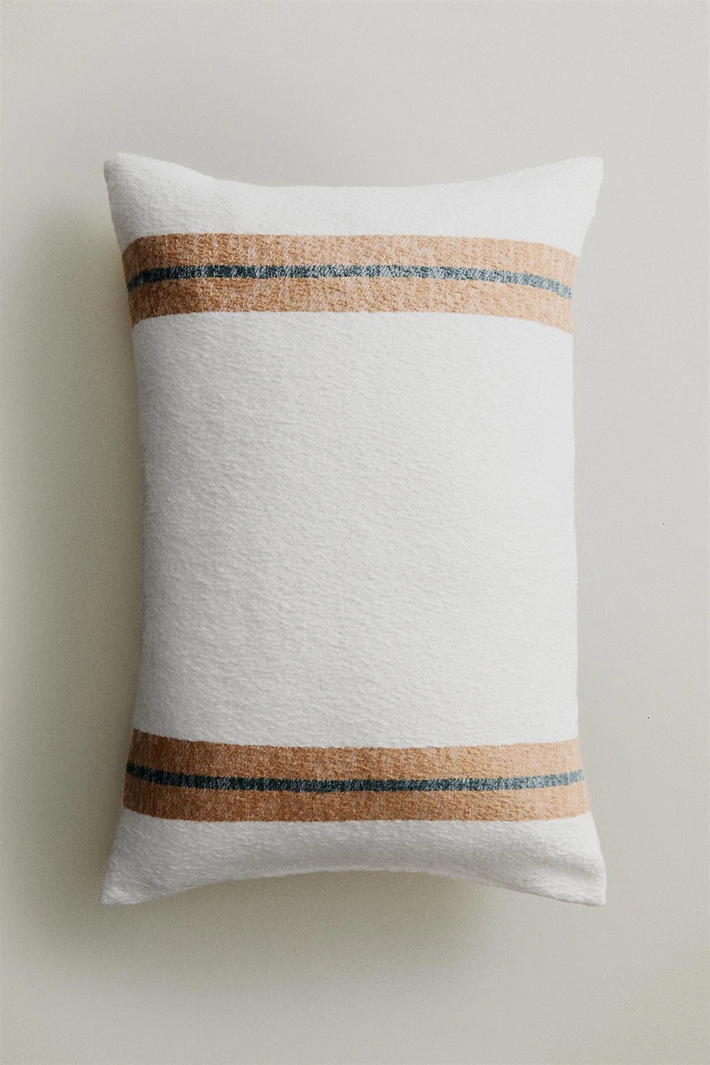 STRIPED THROW PILLOW COVER