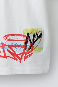 GRAFFITI PRINT T-SHIRT