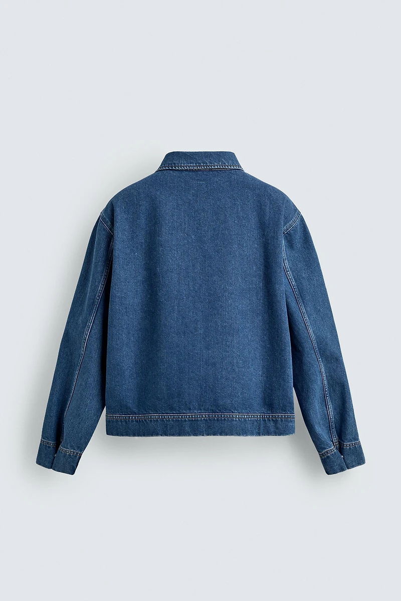ZIP-UP DENIM JACKET