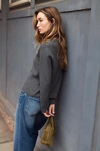 BASIC KNIT BUTTON CARDIGAN