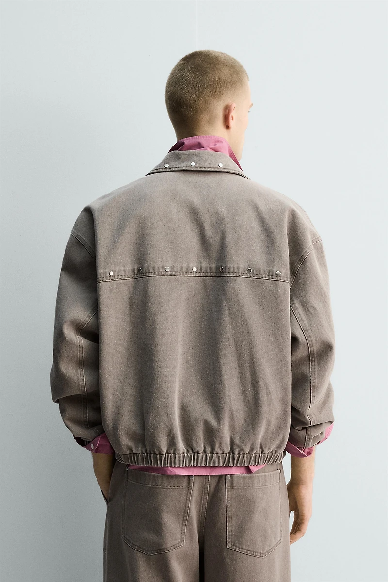 RELAXED FIT STUDDED JACKET