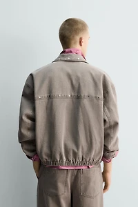 RELAXED FIT STUDDED JACKET