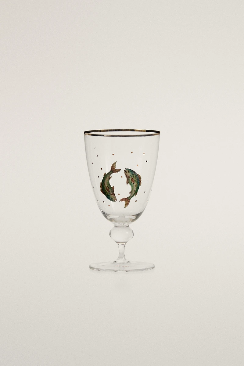 PISCES ZODIAC GLASS | MARISA BERENSON