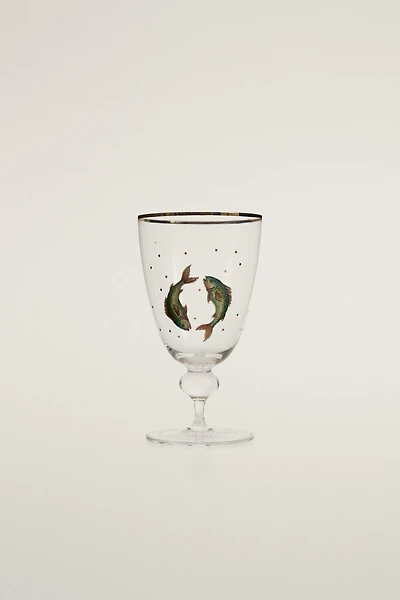 PISCES ZODIAC GLASS | MARISA BERENSON