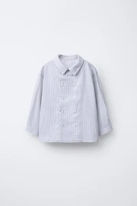 DOUBLE BUTTON STRIPED SHIRT