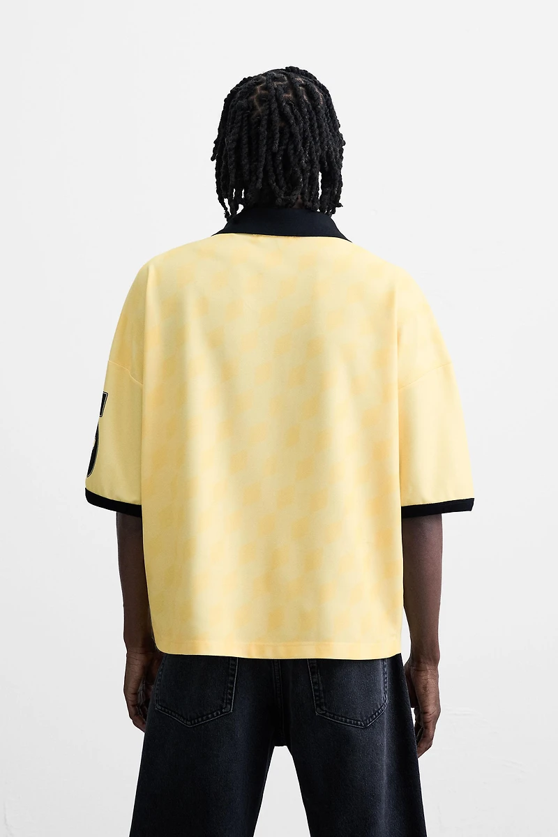 POLO IMPRIMÉS FOOTBALL RÉTRO