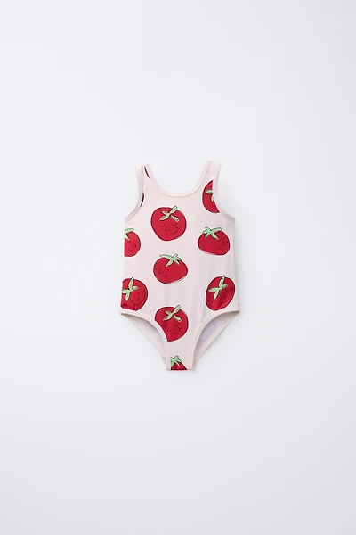 2-6 ANS/ MAILLOT DE BAIN TOMATES
