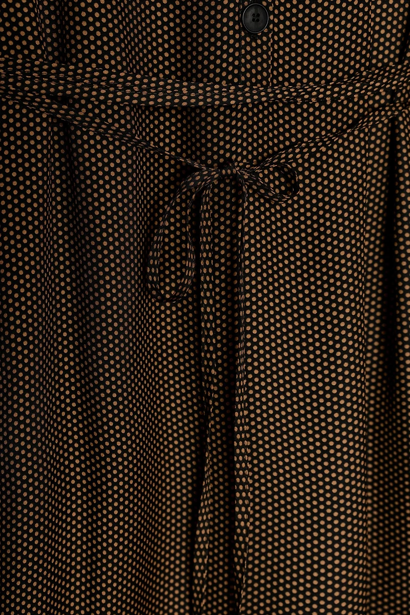 ROBE À POIS AVEC CEINTURE ZW COLLECTION