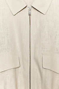 LINEN SAFARI JACKET