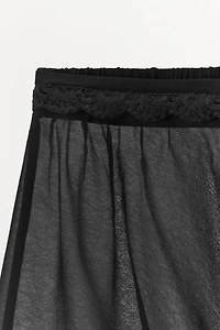 CROCHET TRIM SHORTS