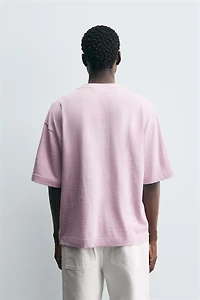 T-SHIRT COUPE DÉCONTRACTÉE AVEC POCHE