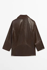 Blouson en cuir nappa