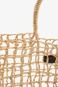 LIMITED EDITION RAFFIA MAXI SHOPPER